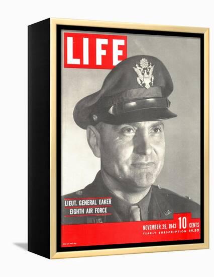 Eighth Air Forces Lt. Gen. Eaker, November 29, 1943-Margaret Bourke-White-Framed Premier Image Canvas