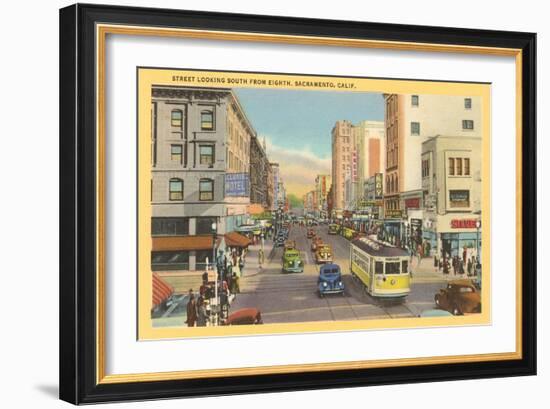 Eighth Avenue, Sacramento-null-Framed Art Print