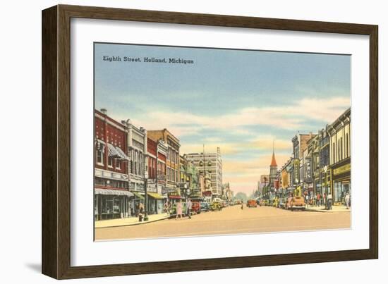 Eighth Street, Holland, Michigan-null-Framed Art Print