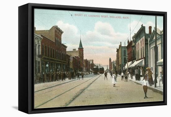 Eighth Street, Holland, Michigan-null-Framed Stretched Canvas