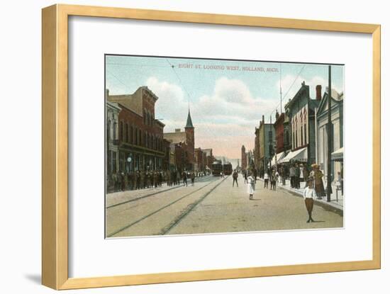 Eighth Street, Holland, Michigan-null-Framed Art Print