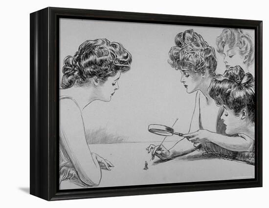 Eighty Drawings Including the Weaker Sex: the Story of a Susceptible Bachelor-Charles Dana Gibson-Framed Premier Image Canvas