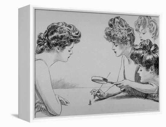 Eighty Drawings Including the Weaker Sex: the Story of a Susceptible Bachelor-Charles Dana Gibson-Framed Premier Image Canvas