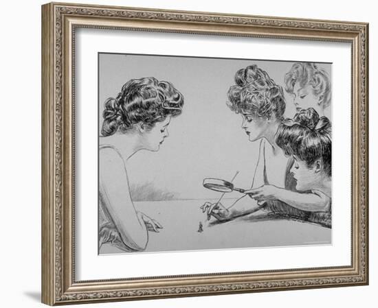 Eighty Drawings Including the Weaker Sex: the Story of a Susceptible Bachelor-Charles Dana Gibson-Framed Photographic Print