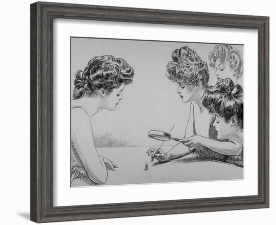 Eighty Drawings Including the Weaker Sex: the Story of a Susceptible Bachelor-Charles Dana Gibson-Framed Photographic Print