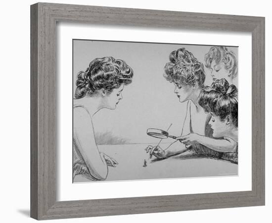 Eighty Drawings Including the Weaker Sex: the Story of a Susceptible Bachelor-Charles Dana Gibson-Framed Photographic Print