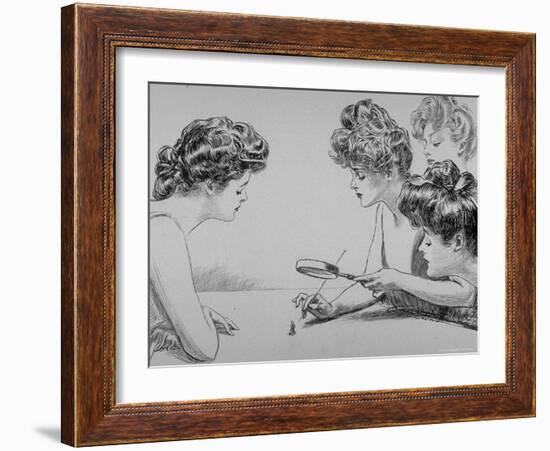 Eighty Drawings Including the Weaker Sex: the Story of a Susceptible Bachelor-Charles Dana Gibson-Framed Photographic Print