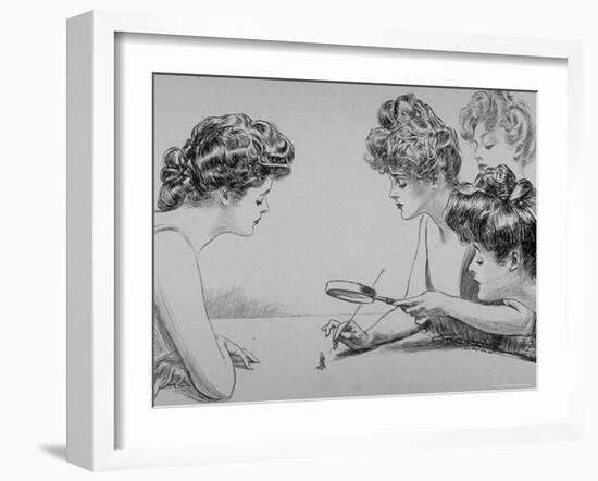 Eighty Drawings Including the Weaker Sex: the Story of a Susceptible Bachelor-Charles Dana Gibson-Framed Photographic Print