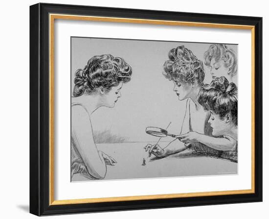 Eighty Drawings Including the Weaker Sex: the Story of a Susceptible Bachelor-Charles Dana Gibson-Framed Photographic Print