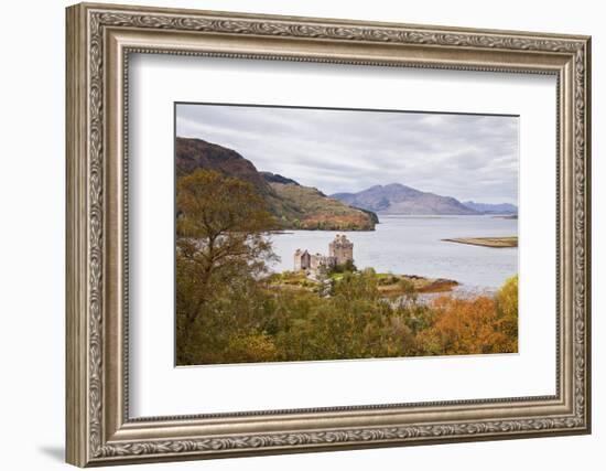 Eilean Donan Castle and the Waters of Loch Duich, Highlands, Scotland, United Kingdom, Europe-Julian Elliott-Framed Photographic Print