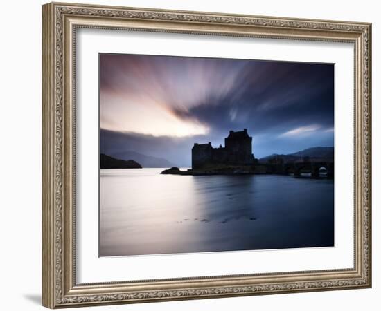 Eilean Donan Castle at Sunset, Scotland, UK-Nadia Isakova-Framed Photographic Print