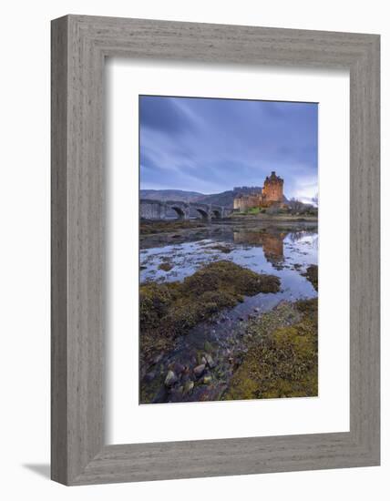 Eilean Donan Castle at twilight, Dornie, Scotland.-Adam Burton-Framed Photographic Print