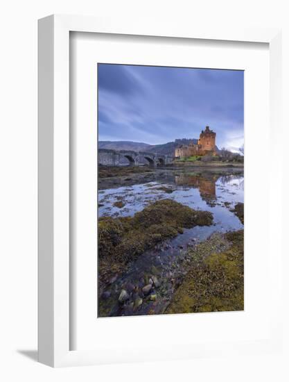 Eilean Donan Castle at twilight, Dornie, Scotland.-Adam Burton-Framed Photographic Print