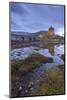 Eilean Donan Castle at twilight, Dornie, Scotland.-Adam Burton-Mounted Photographic Print