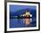 Eilean Donan Castle Floodlit at Night on Loch Duich, Near Kyle of Lochalsh, Highland-Lee Frost-Framed Photographic Print