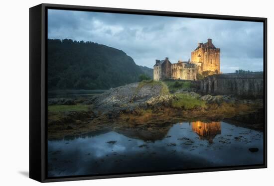 Eilean Donan Castle In Scotland-Philippe Manguin-Framed Stretched Canvas