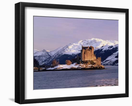 Eilean Donan Castle in Winter, Highlands, Scotland-Pearl Bucknell-Framed Photographic Print