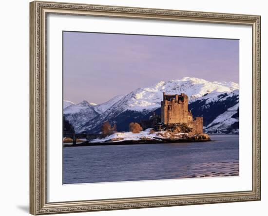 Eilean Donan Castle in Winter, Highlands, Scotland-Pearl Bucknell-Framed Photographic Print