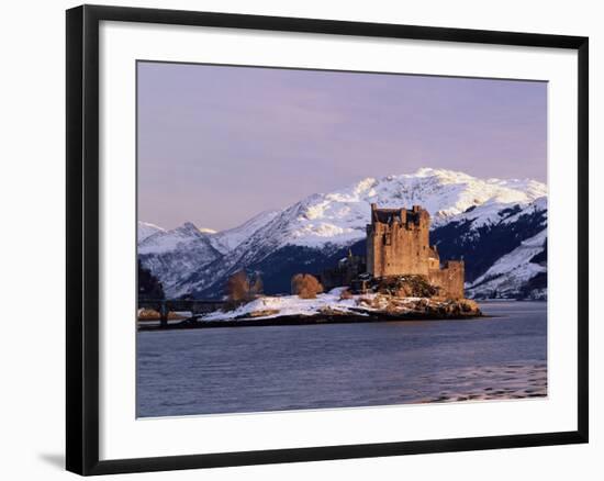 Eilean Donan Castle in Winter, Highlands, Scotland-Pearl Bucknell-Framed Photographic Print