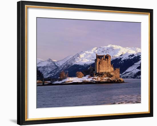 Eilean Donan Castle in Winter, Highlands, Scotland-Pearl Bucknell-Framed Photographic Print