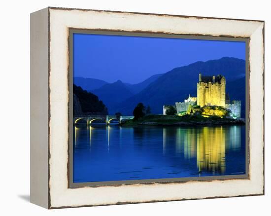 Eilean Donan Castle, Loch Duich, Highlands, Scotland-Steve Vidler-Framed Premier Image Canvas