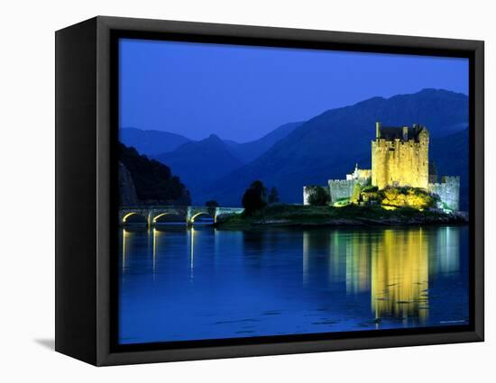 Eilean Donan Castle, Loch Duich, Highlands, Scotland-Steve Vidler-Framed Premier Image Canvas