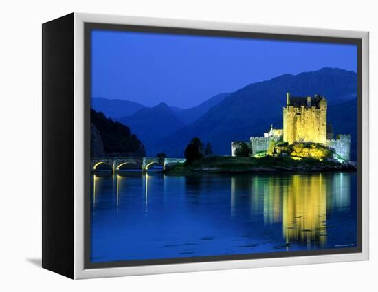 Eilean Donan Castle, Loch Duich, Highlands, Scotland-Steve Vidler-Framed Premier Image Canvas