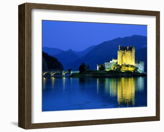 Eilean Donan Castle, Loch Duich, Highlands, Scotland-Steve Vidler-Framed Photographic Print