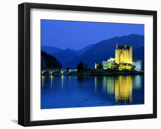 Eilean Donan Castle, Loch Duich, Highlands, Scotland-Steve Vidler-Framed Photographic Print