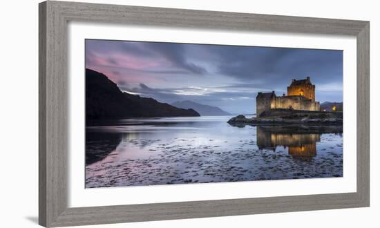 Eilean Donan Castle, Loch Duich, Western Highlands, Scotland-Ross Hoddinott-Framed Photographic Print