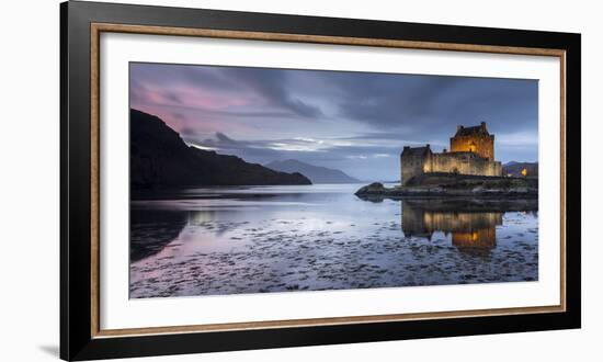 Eilean Donan Castle, Loch Duich, Western Highlands, Scotland-Ross Hoddinott-Framed Photographic Print