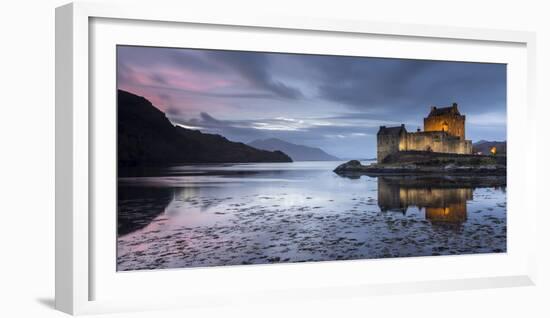 Eilean Donan Castle, Loch Duich, Western Highlands, Scotland-Ross Hoddinott-Framed Photographic Print