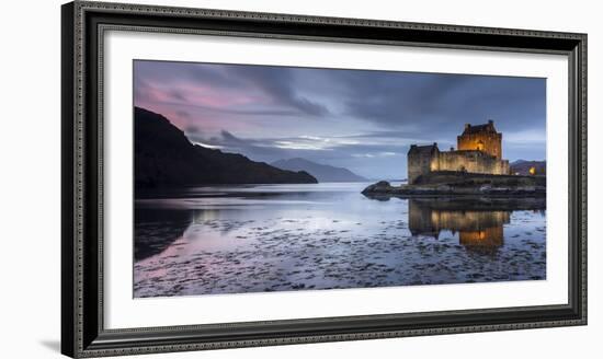 Eilean Donan Castle, Loch Duich, Western Highlands, Scotland-Ross Hoddinott-Framed Photographic Print