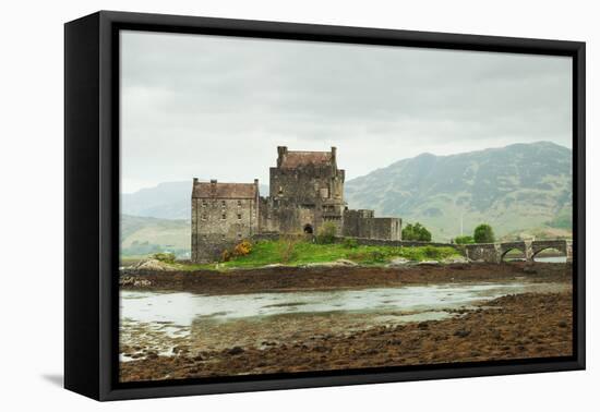 Eilean Donan Castle on a Cloudy Day, Scotland. UK-A_nella-Framed Premier Image Canvas