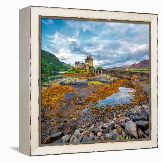 Eilean Donan Castle-Lars Van de Goor-Framed Premier Image Canvas