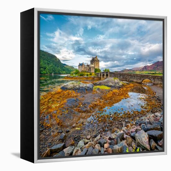 Eilean Donan Castle-Lars Van de Goor-Framed Premier Image Canvas