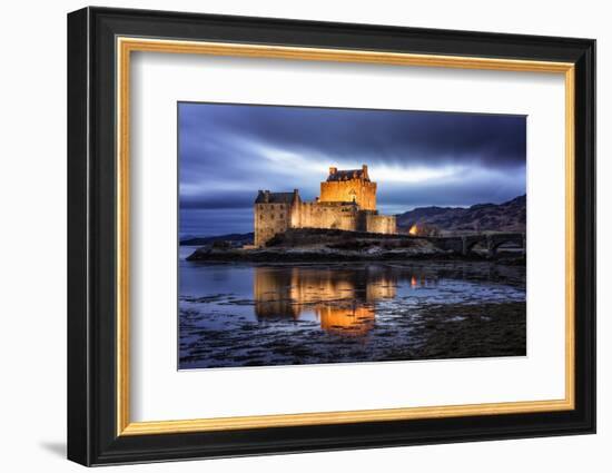Eilean Donan (Eilean Donnan) Castle, Dornie, Highlands Region, Scotland, United Kingdom, Europe-Karen Deakin-Framed Photographic Print