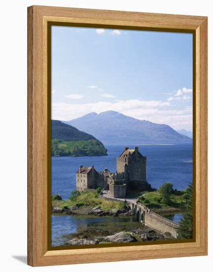 Eilean Donnan Castle, Loch Duich, Highlands, Scotland, United Kingdom, Europe-Lee Frost-Framed Premier Image Canvas