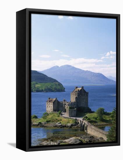 Eilean Donnan Castle, Loch Duich, Highlands, Scotland, United Kingdom, Europe-Lee Frost-Framed Premier Image Canvas