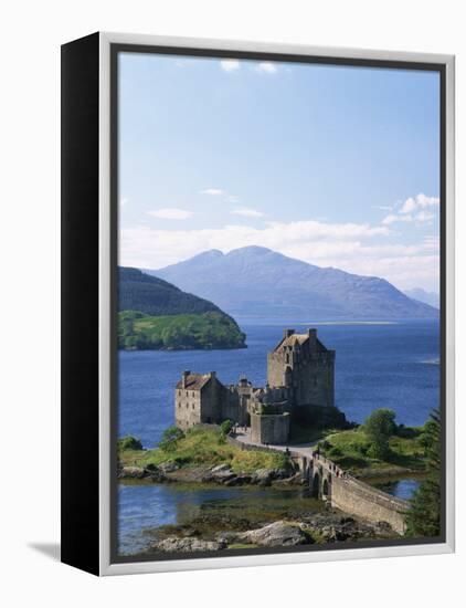 Eilean Donnan Castle, Loch Duich, Highlands, Scotland, United Kingdom, Europe-Lee Frost-Framed Premier Image Canvas