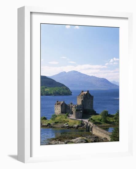 Eilean Donnan Castle, Loch Duich, Highlands, Scotland, United Kingdom, Europe-Lee Frost-Framed Photographic Print