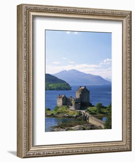 Eilean Donnan Castle, Loch Duich, Highlands, Scotland, United Kingdom, Europe-Lee Frost-Framed Photographic Print