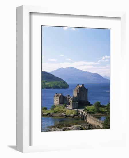 Eilean Donnan Castle, Loch Duich, Highlands, Scotland, United Kingdom, Europe-Lee Frost-Framed Photographic Print