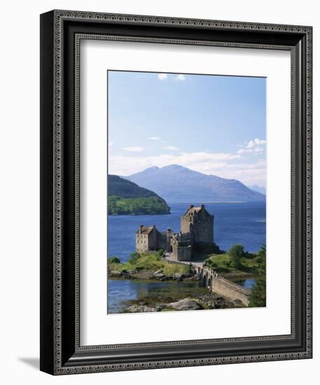 Eilean Donnan Castle, Loch Duich, Highlands, Scotland, United Kingdom, Europe-Lee Frost-Framed Photographic Print