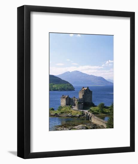 Eilean Donnan Castle, Loch Duich, Highlands, Scotland, United Kingdom, Europe-Lee Frost-Framed Photographic Print