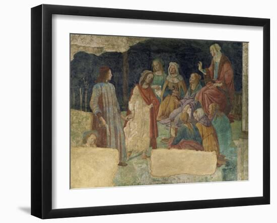 Ein Junger Mann Vor Der Versammlung Der Freien Kuenste, 1484-1486-Sandro Botticelli-Framed Giclee Print