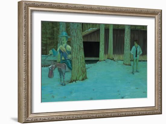 Ein Wintertag in Leibach, 2006-Aris Kalaizis-Framed Giclee Print