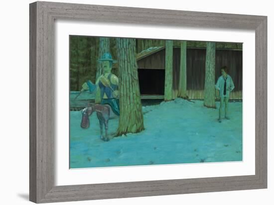 Ein Wintertag in Leibach, 2006-Aris Kalaizis-Framed Giclee Print