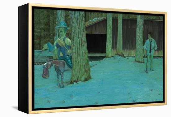 Ein Wintertag in Leibach, 2006-Aris Kalaizis-Framed Premier Image Canvas