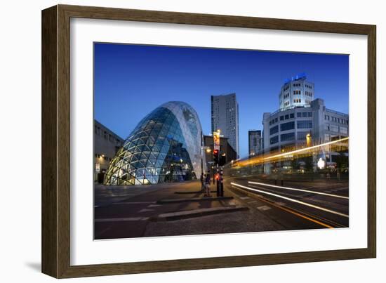 Eindhoven Nighttime Cityscape-István Nagy-Framed Photographic Print